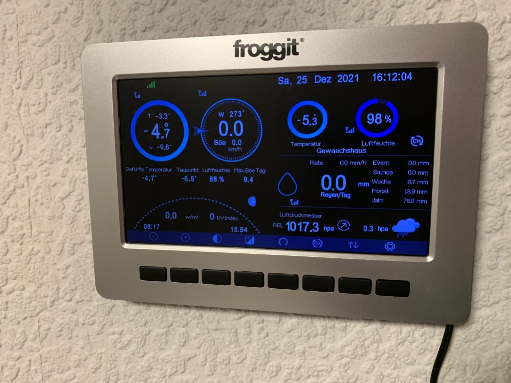 Zentrale der Wetterstation - Hier laufen alle Daten zusammen
